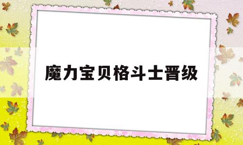 魔力宝贝格斗士晋级-魔力宝贝格斗士晋级路线